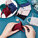 Hobbiesay 24 шт. 10x8 см 6 цвета бархатные сумки на шнурке для ювелирных изделий прямоугольные подарочные пакеты с атласной лентой сумки для детского душа мешочки для конфет сумки для хранения на рождественской вечеринке и свадьбе TP-HY0001-05A-3