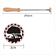SUPERDANT 30mm Branding Iron Gear Animals Pattern BBQ Heat Stamp with Brass Head and Wood Handle Grilling Tools and Accessories for Wood Leather and Most Plastics AJEW-WH0113-15-184-2