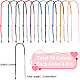 Gorgecraft 40pcs 10 colores fabricación de collar de cordón de poliamida AJEW-GF0003-96-2