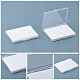 Rectángulo transparente acrílico cajas de almacenamiento de diamantes sueltos CON-WH0092-35B-4