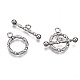 201 Stainless Steel Toggle Clasps X-STAS-R115-03-2