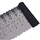 Tissu de tulle en maille de polyester à motif de fleurs DIY-WH0308-323A-1