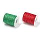 2 рулон красных и зеленых вощеных хлопковых шнуров YC-LS0001-01-2