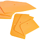 Craspire プラスチックスクレーパー  ラミネートツール  車のビニール保護フィルムのインストール ツール  ゴールド  9.7~15.5x5.7~8.7x0.2~0.3cm  5個/袋 FIND-CP0001-27-4