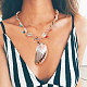 Pandahall Elite – colliers avec pendentifs en perles de coquillage NJEW-PH0001-12-6