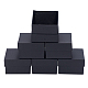 Cajas de joyas de cartulina de papel kraft CBOX-WH0003-04-3