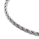 304 из нержавеющей стальной трос цепи ожерелья NJEW-I245-01A-P-4