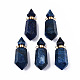 Facettes lapis naturelles pendentifs lazuli G-T131-15B-1