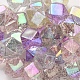 Placage uv perles acryliques irisées arc-en-ciel OACR-K003-009-2