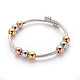 304 ensemble de bijoux avec bracelet joncs et bagues en acier inoxydable SJEW-L137-05MP-2