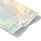 長方形ジップロックプラスチックレーザーバッグ  再封可能なバッグ  透明  16x11cm  穴：8mm  片側の厚さ：2.3ミル（0.06mm） OPP-YW0001-03C-2