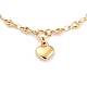 304 Edelstahl Herzanhänger Halsketten zum Valentinstag STAS-B021-01-1