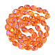 Chapelets de perles en verre électroplaqué EGLA-N008-016-A05-2