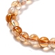 Chapelets de perles de citrine naturelle X-G-P466-01E-4