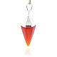 Cone Pendulum Red Agate Pendants G-N0057-08-3
