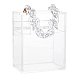 アクリル収納ボックス  透明  12.2x8x15.2cm CON-WH0072-80-1