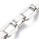Unisex Alloy Cable Chain Bracelets BJEW-T014-02P-3