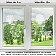 Gorgecraft 2 imposta 2 stili adesivi per finestre elettrostatici in pvc impermeabile DIY-GF0005-90-4