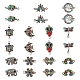 22 piezas 11 estilos encantos de conector de aleación FIND-TA0002-29-3