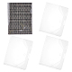 Couvertures de livres rectangulaires en PVC A5&nbsp;OFST-WH0050-012-1