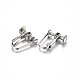 Accessoires de boucles d'oreilles clips à vis en 304 acier inoxydable STAS-H467-04P-2