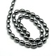 Non-magnetic Synthetic Hematite Oval Beads Strands G-F161-32C-2