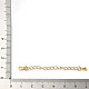 Rack Plating Brass Curb Chain Extender KK-Q807-11G-4