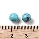 Perline sintetiche con sfera turchese G-P520-21-3