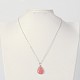 Natural & Synthetic Mixed Stone Pendant Necklaces NJEW-JN01116-5