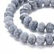 Mèches de perles de verre craquelé peintes au four opaque EGLA-S174-20G-3