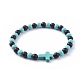 Perles de bois de santal naturelles bracelets extensibles BJEW-JB04679-2