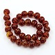 Round Shaped Handmade Gold Sand Lampwork Beads Strands LAMP-L001-10mm-04-2