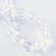 Chapelets de perles en verre transparent GLAA-R024-6x8mm-06-2