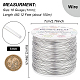 BENECREAT 18 Gauge(1mm) Aluminum Wire 492 FT(150m) Anodized Jewelry Craft Making Beading Floral Colored Aluminum Craft Wire - Silver AW-BC0001-1mm-02-2