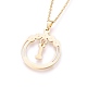 304 Stainless Steel Rhinestone Pendant Necklaces and Stud Earrings Jewelry Sets SJEW-L194-01I-3