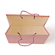 クラフト紙袋  ギフトバッグ  ショッピングバッグ  ウェディングバッグ  ハンドル付き長方形  ピンク  32x25x13cm CARB-G004-B01-4
