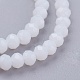 Rondelle Opaque Solid Color Faceted Glass Beads Strands X-EGLA-J047-3x2mm-01-3