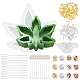 DIY Pot Leaf Aschenbecher Silikonformen Kits DIY-OC0003-53-1