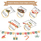 Mega Pet 10Pcs 5 Style Christmas Theme Alloy Enamel Napkin Rings AJEW-MP0001-31-3