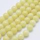Chapelets de perles rondes en jade de Mashan naturelle G-D263-6mm-XS06-1