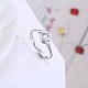 Adjustable 925 Sterling Silver Cubic Zirconia Finger Rings RJEW-BB20739-6-5