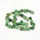 Fili di perle avventurina verde naturale G-J278-17-2