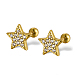Серьги-гвоздики из стерлингового серебра с 925 звездой MB4545-1-2