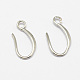 Brass Earring Hooks X-KK-F714-06S-2