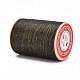 平らなワックス糸ストリング  マイクロマクラメコード  革縫い用  コーヒー  0.8mm  約109.36ヤード（100m）/ロール X-YC-P003-A04-2