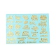 Brass Self-Adhesive Picture Stickers DIY-C059-01A-1