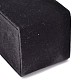 ウッドネックレス矩形ディスプレイ  ベルベットで覆われた  ロングチェーンネックレスディスプレイスタンド  ブラック  11~17x5.5x5.5cm NDIS-L001-12B-4