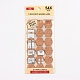 Etiquetas adhesivas de corcho con forma hexagonal DIY-WH0163-93A-3