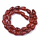 Fili di perle di corniola di agata rossa naturale G-S359-245B-2