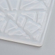 シリコンモールド  レジン型  UVレジン用  エポキシ樹脂ジュエリー作り  模造紙カット  ホワイト  63x63x4mm  インナーサイズ：1~12x1~13mm DIY-G017-E02-3